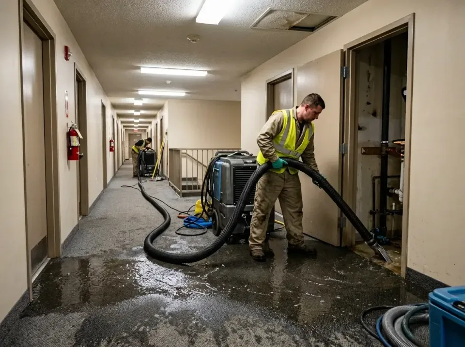 multi-unit-apartment-hallway-f-005 — frequently asked questions, Emergency Burst Pipe Water Extraction & Removal in Newport,…